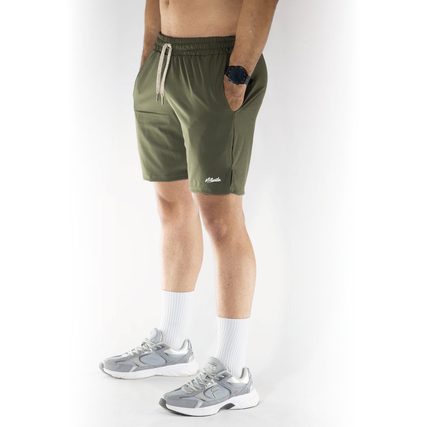 Pantaloneta verde antifluido elástico premium