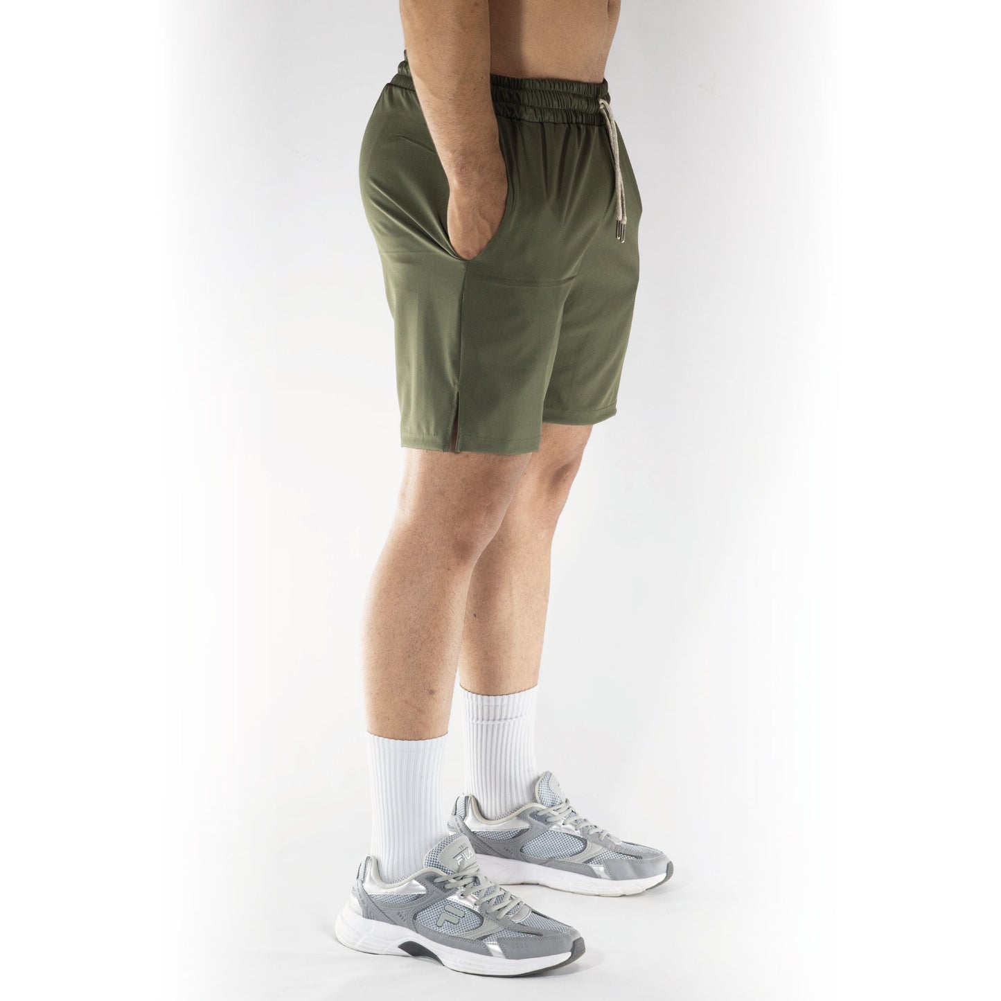Pantaloneta verde antifluido elástico premium