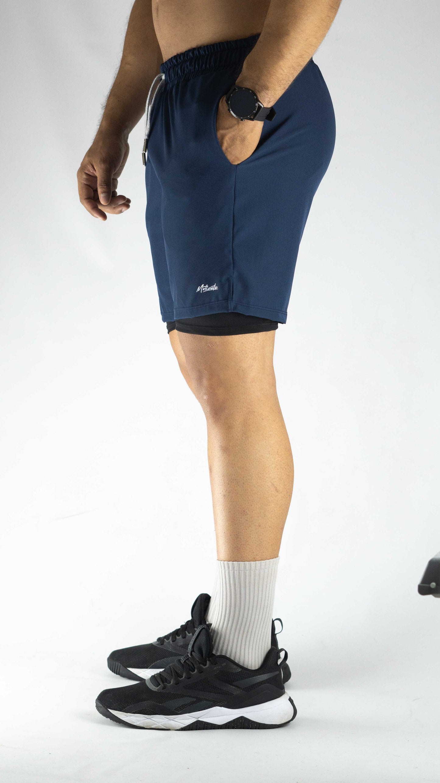 Pantaloneta Lycra Interna azul